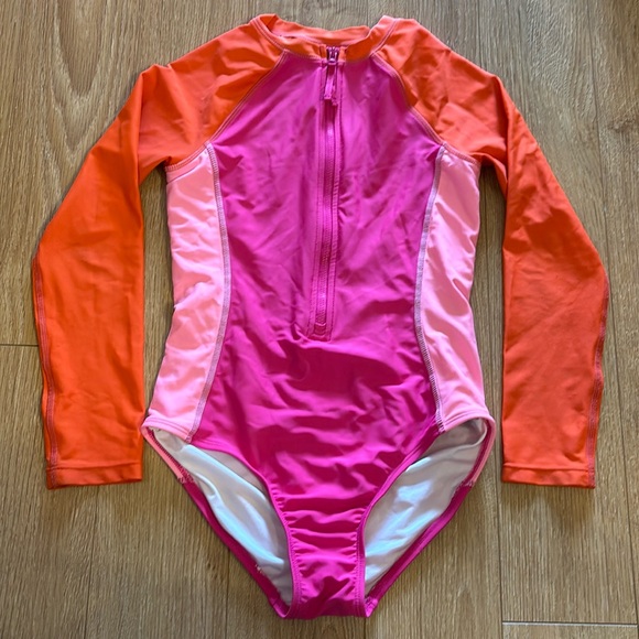 Long sleeve swimsuit - large 10-12 - Picture 1 of 5